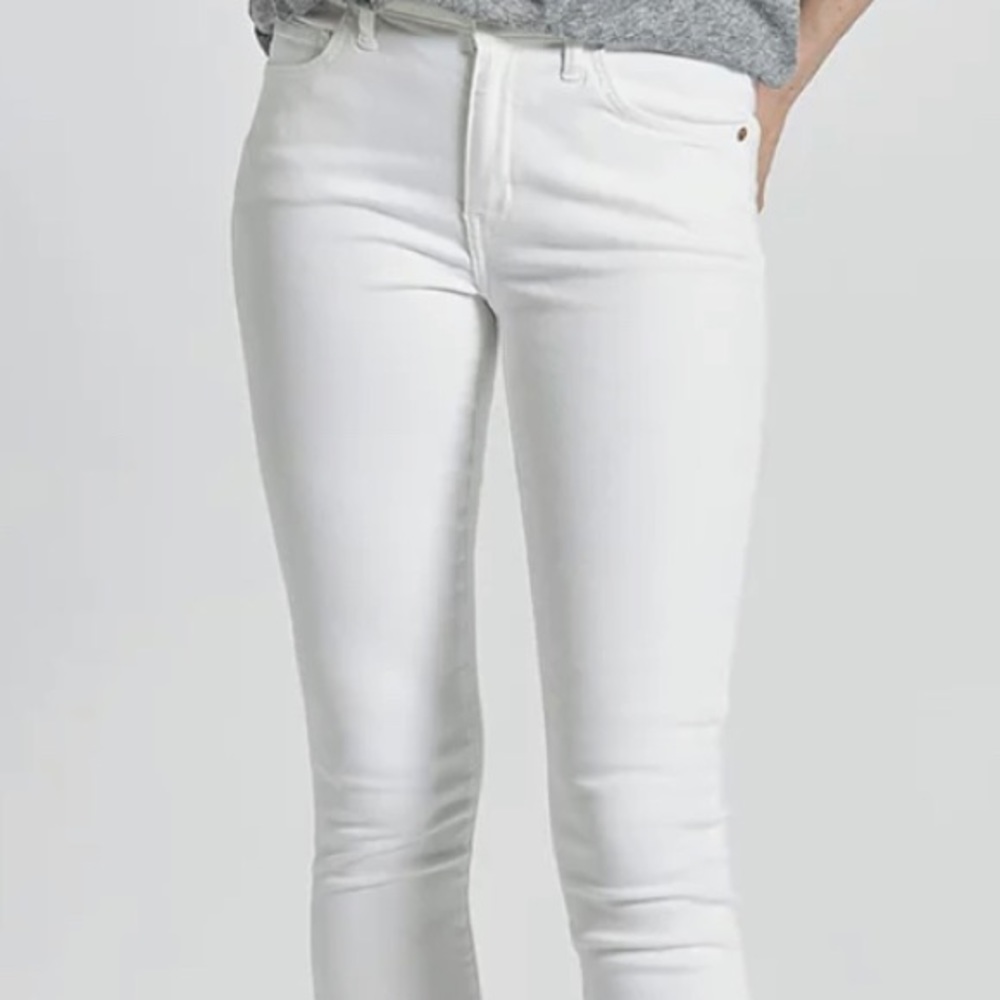 Current Elliott La Mamacita White jeans